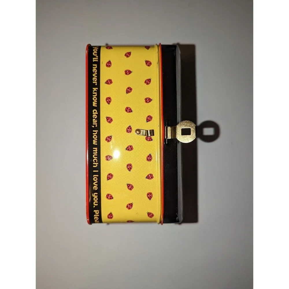 Sunflowers, Ladybugs, Garden Metal Tin